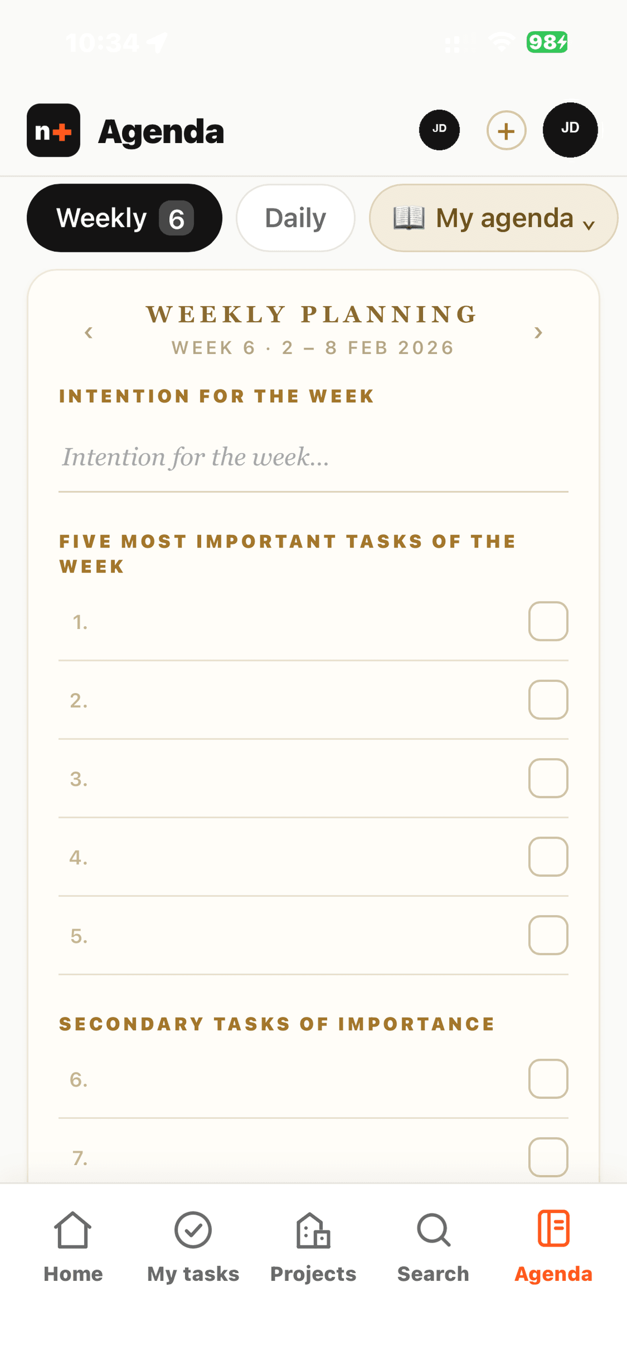 The Agenda