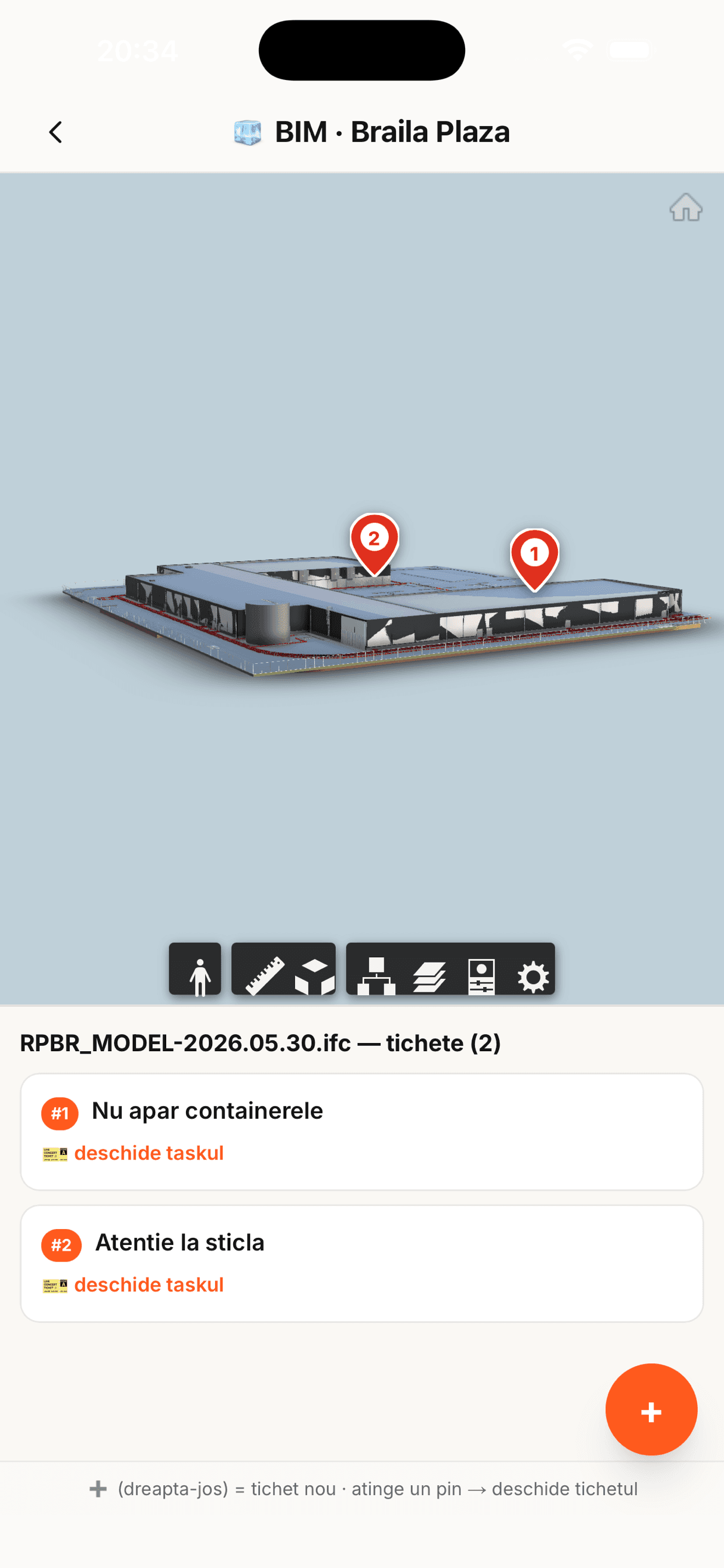 3D model + tickets