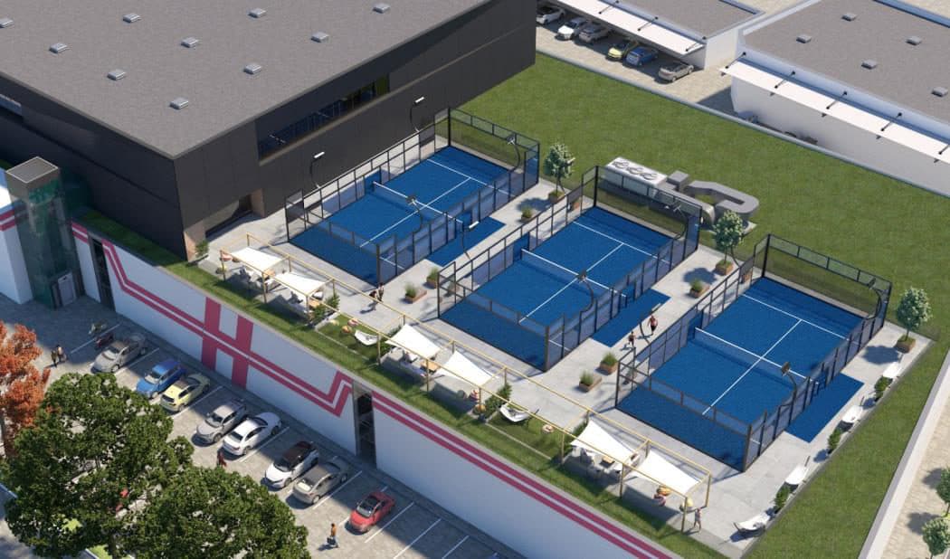 Vitan Plaza to deliver Romania's first rooftop padel — eight premium courts above the gallery